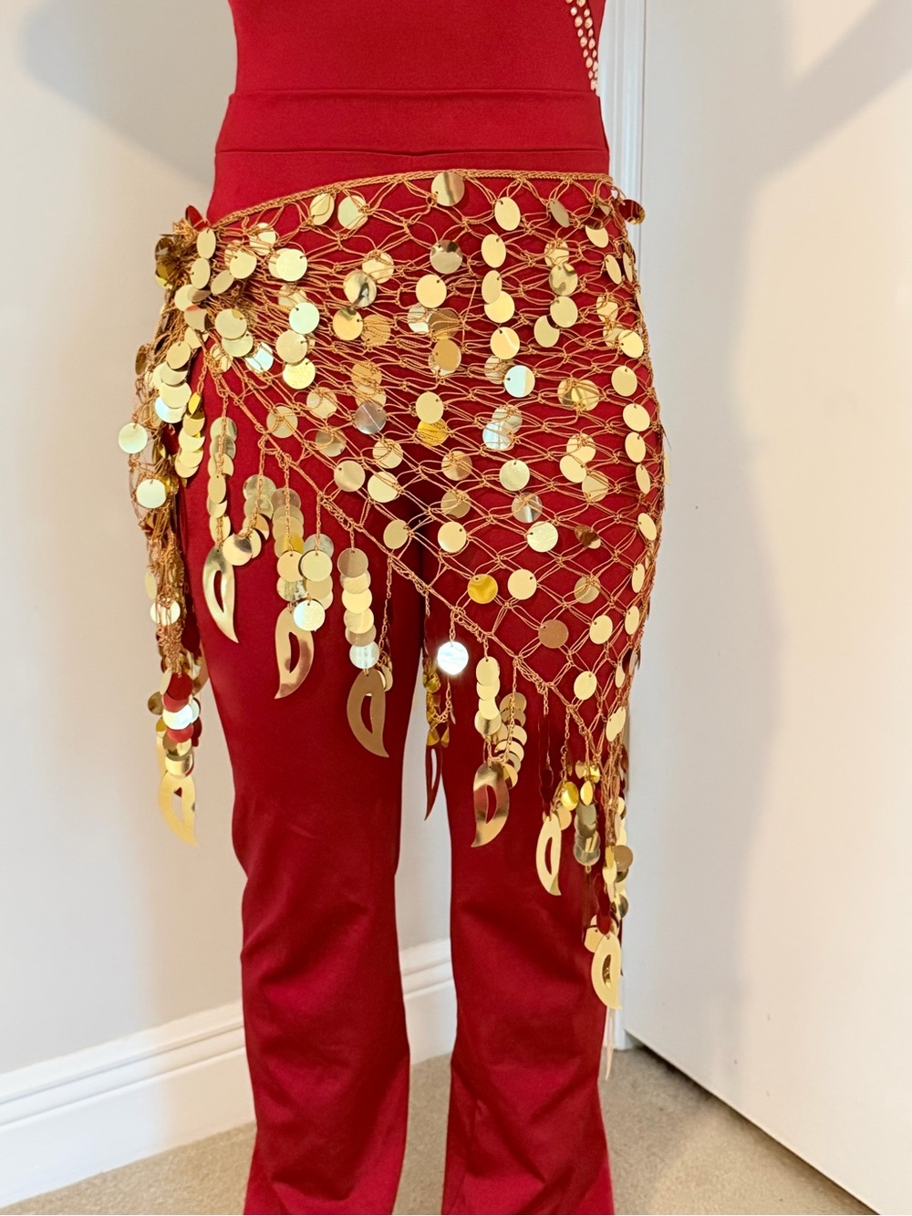 Gold Dance Hip Scarf/Sarong
